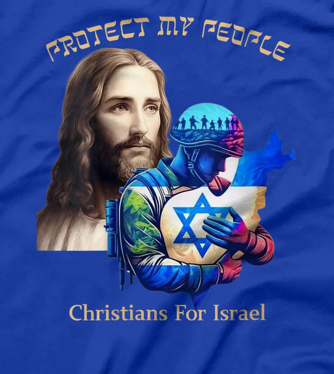 Womens Support Israel Christians For Israel Jesus Protect My People T-Shirt