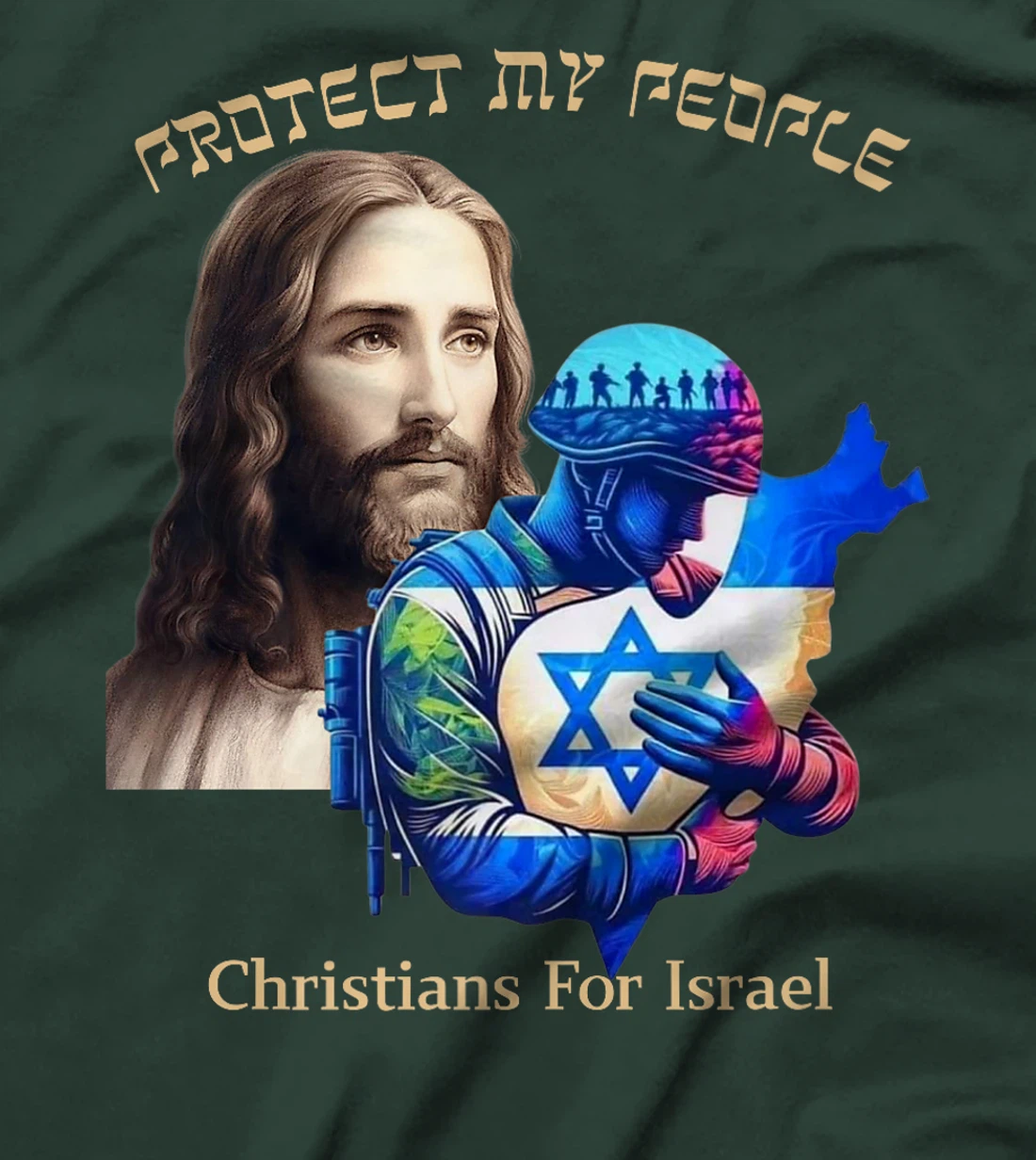 Support Israel Christians For Israel Jesus Protect My People Premium T-Shirt