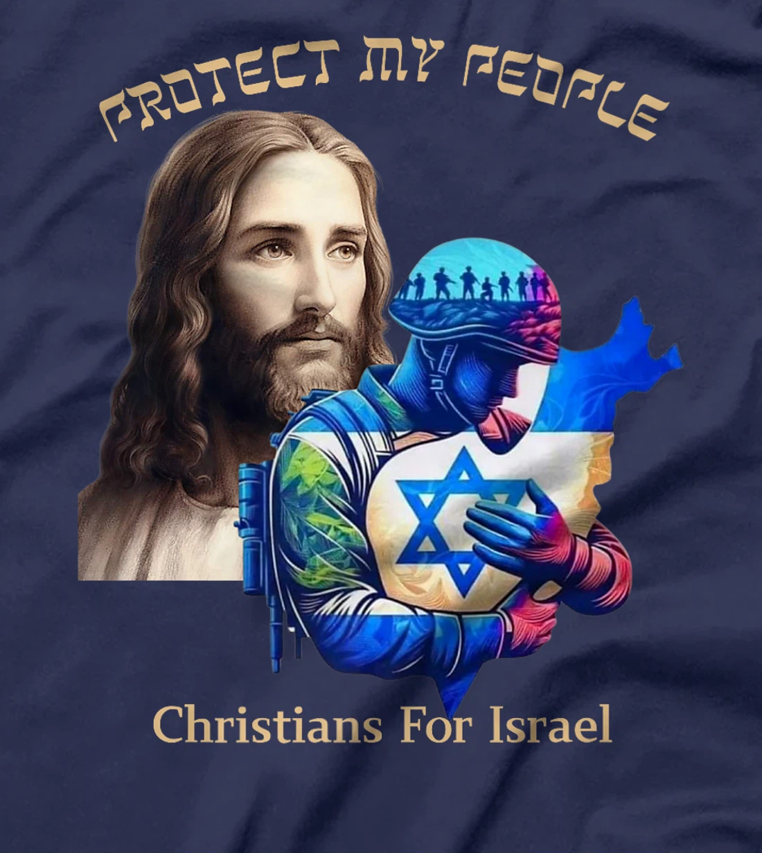 Support Israel Christians For Israel Jesus Protect My People Premium T-Shirt