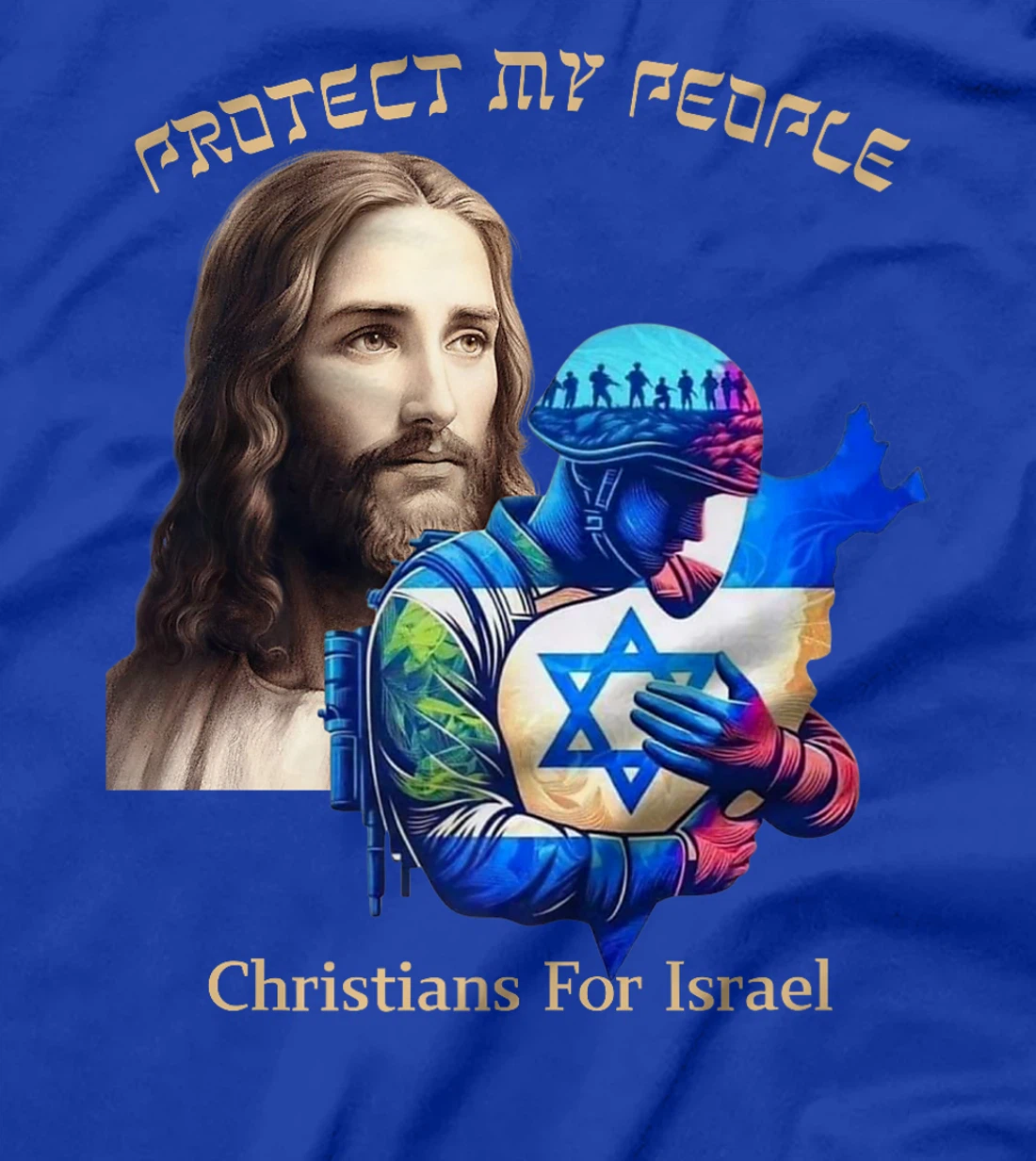 Support Israel Christians For Israel Jesus Protect My People Premium T-Shirt