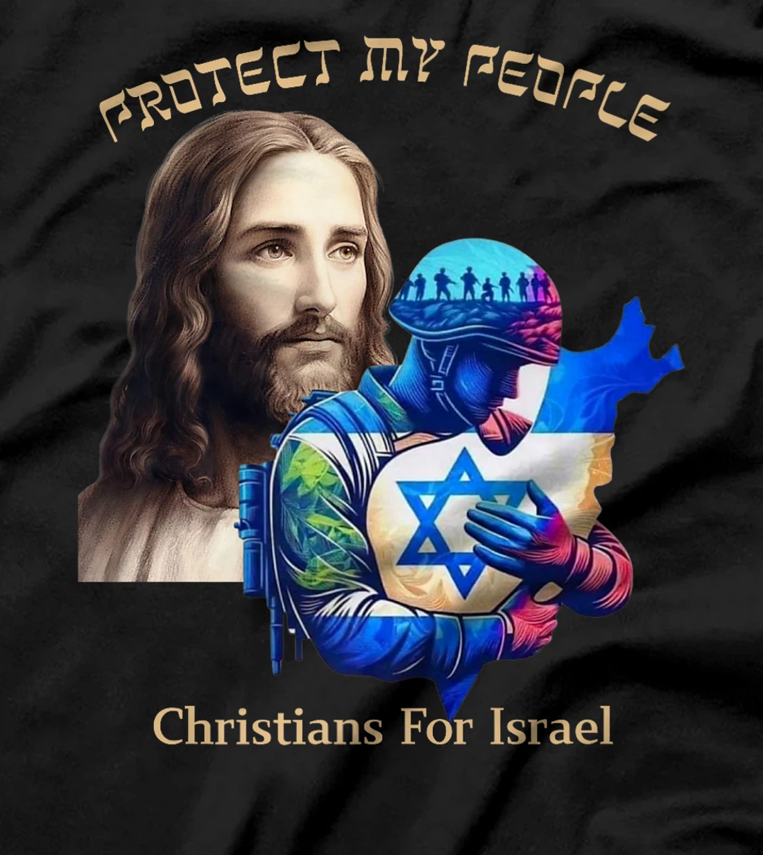 Support Israel Christians For Israel Jesus Protect My People Premium T-Shirt
