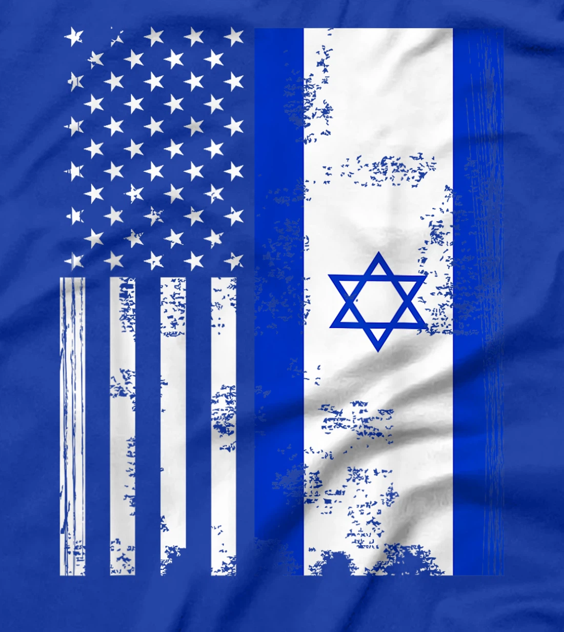 American Flag With Israel Flag T-Shirt
