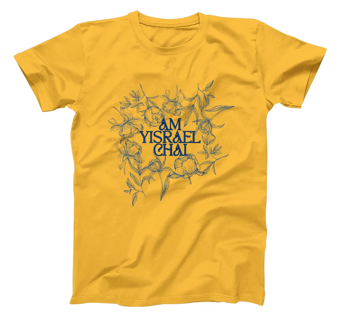 Am Yisrael Chai: Floral Elegance & Strength T-Shirt