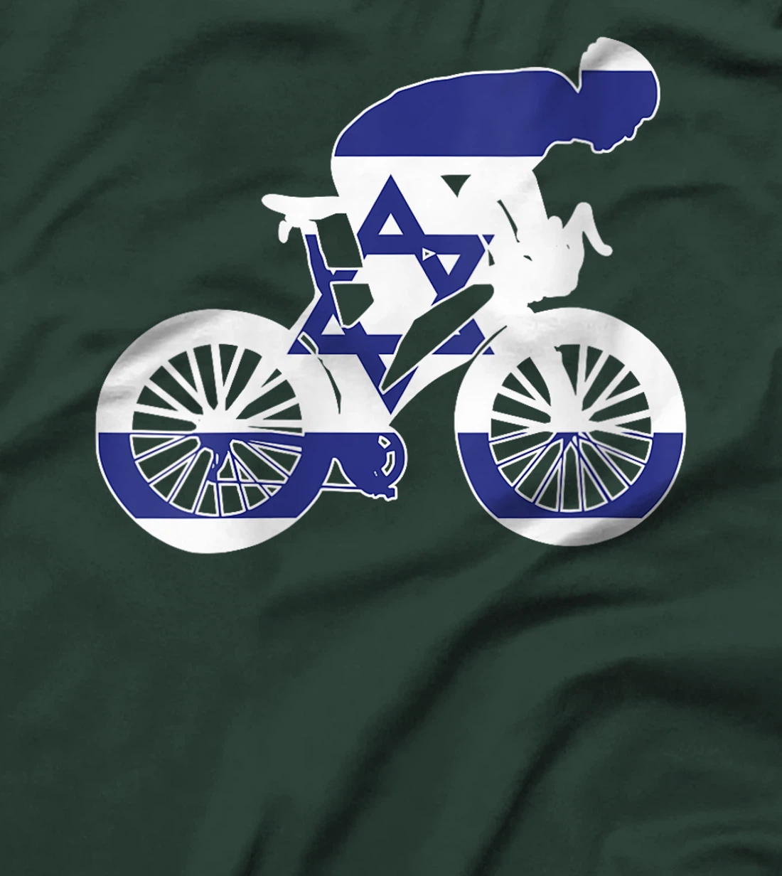 Womens Israel Biker Nation Rider World Flags T-Shirt
