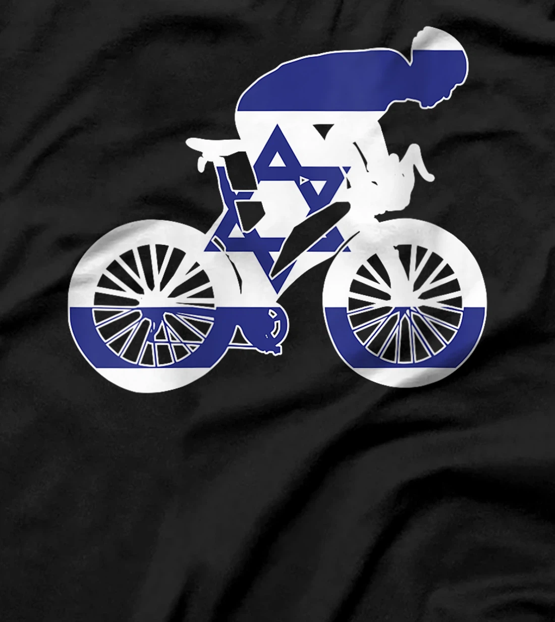 Womens Israel Biker Nation Rider World Flags T-Shirt