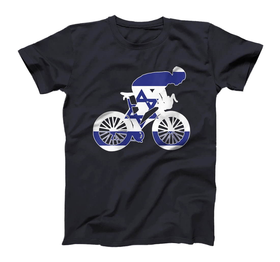 Womens Israel Biker Nation Rider World Flags T-Shirt