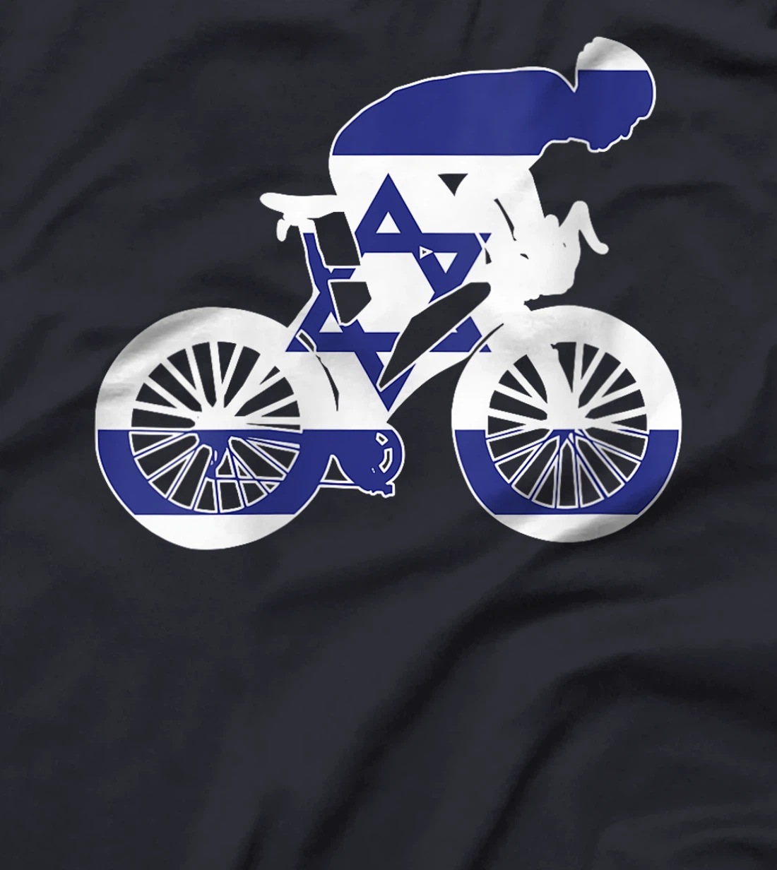 Womens Israel Biker Nation Rider World Flags T-Shirt