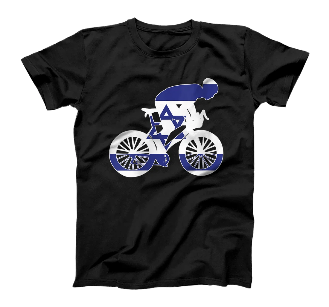 Womens Israel Biker Nation Rider World Flags T-Shirt