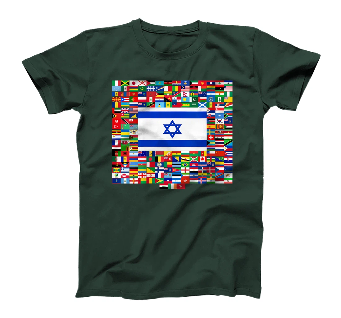 Womens Israel Flag Map - Israel Country T-Shirt