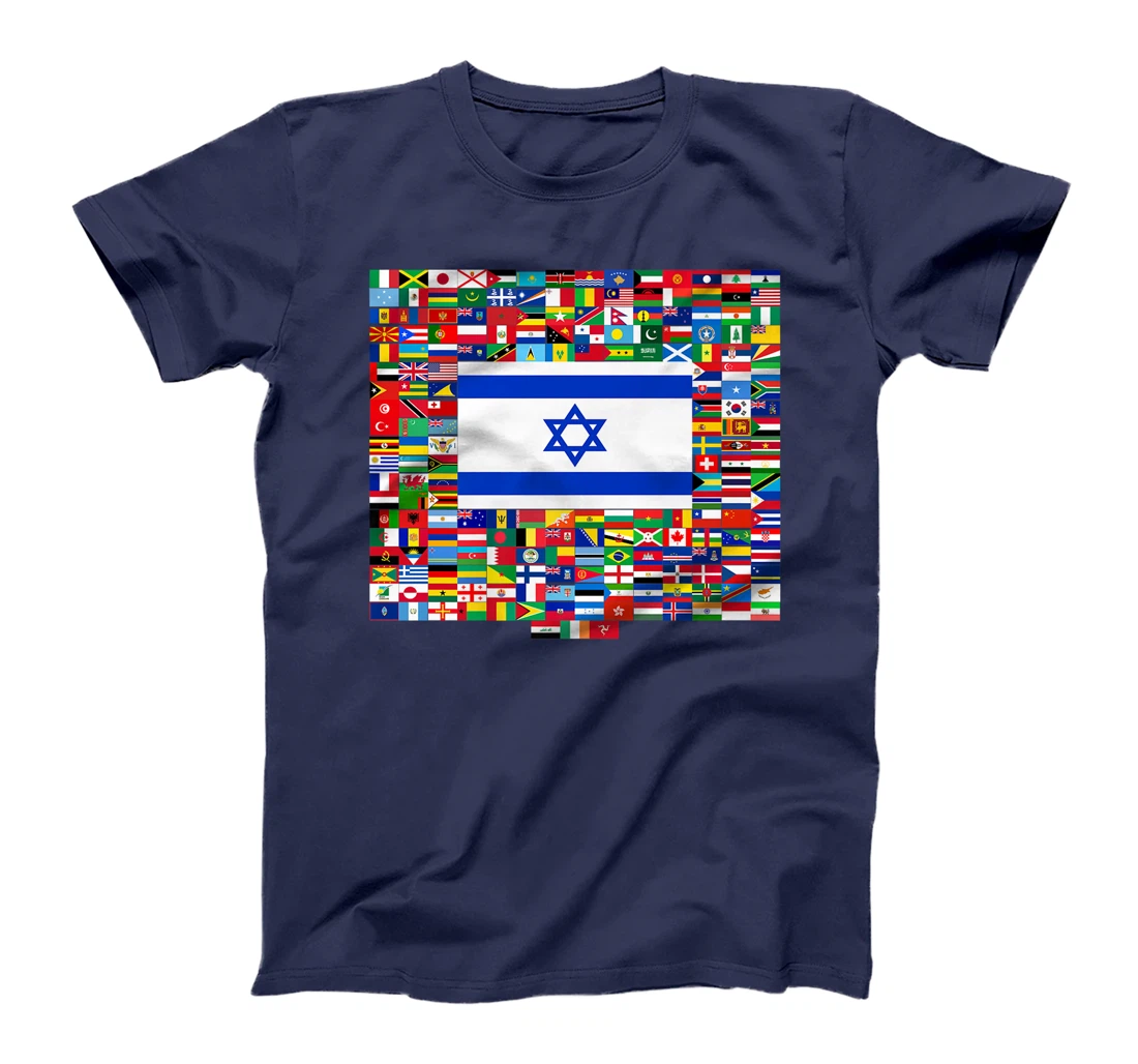 Israel Flag Map - Israel Country Premium T-Shirt