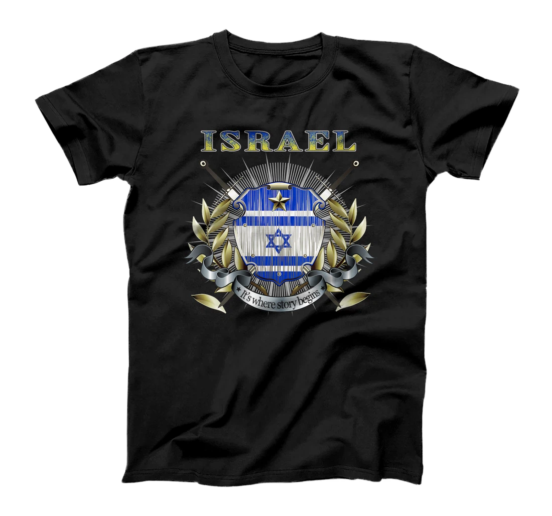 Womens Israel Flag Map - Israel Country T-Shirt