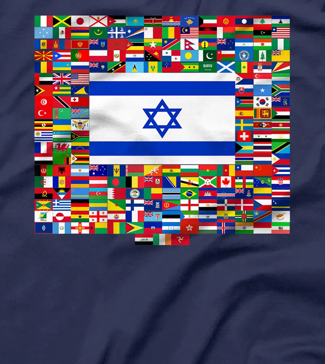Israel Flag Map - Israel Country Premium T-Shirt