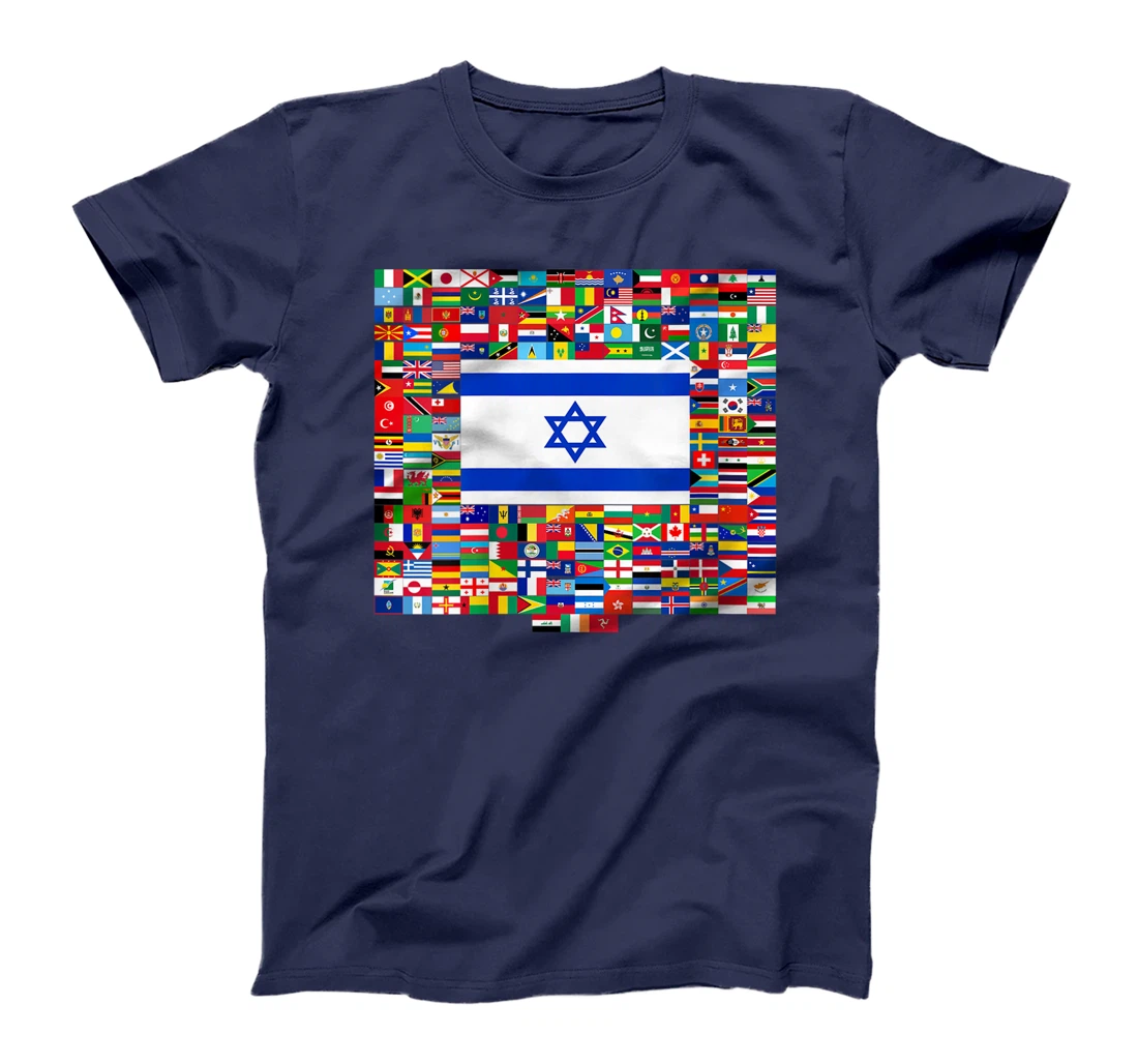 Womens Israel Flag Map - Israel Country T-Shirt