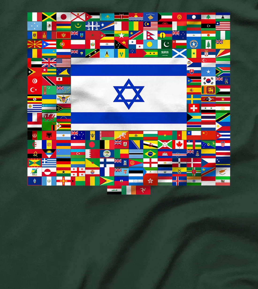 Israel Flag Map - Israel Country Premium T-Shirt
