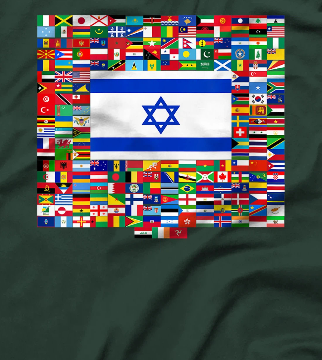 Womens Israel Flag Map - Israel Country T-Shirt
