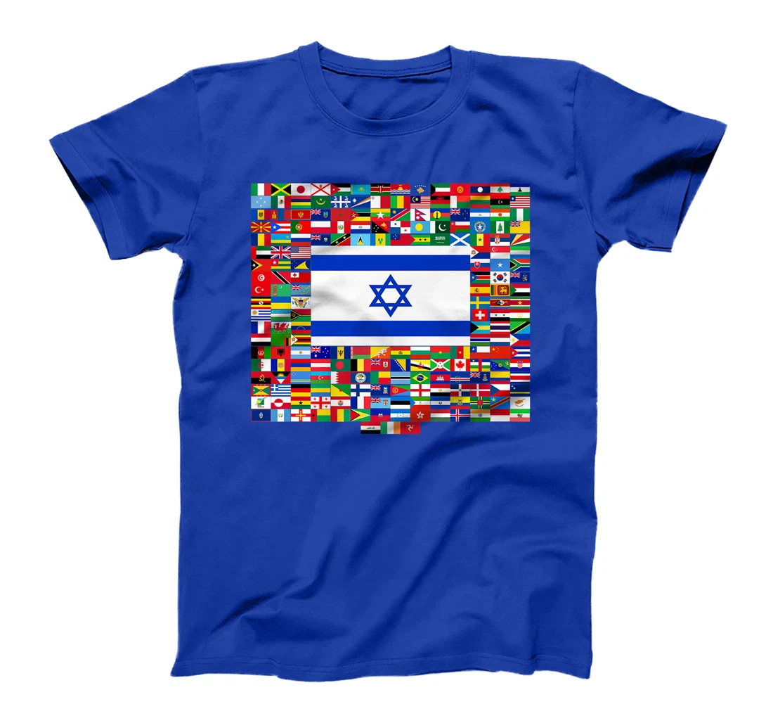 Israel Flag Map - Israel Country Premium T-Shirt