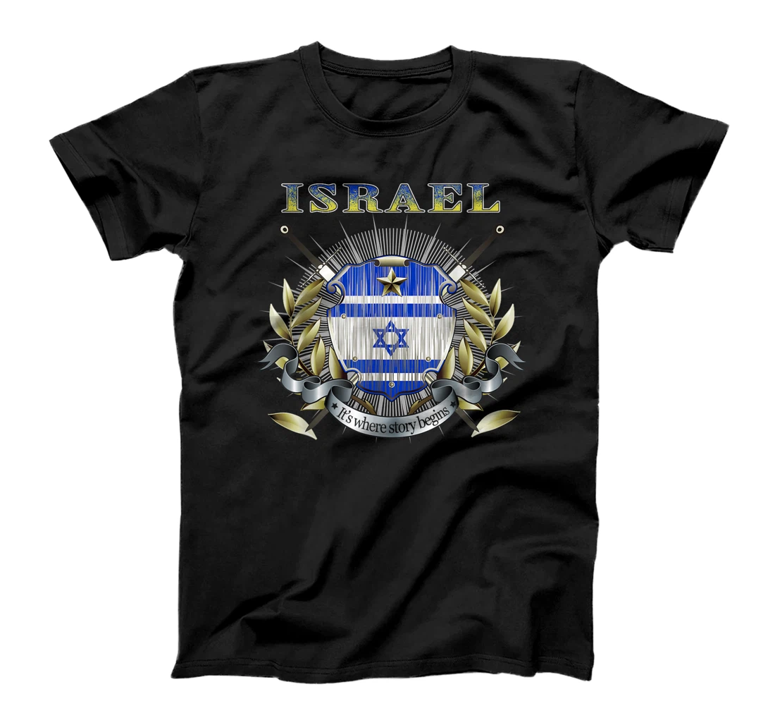 Israel Flag Map - Israel Country T-Shirt