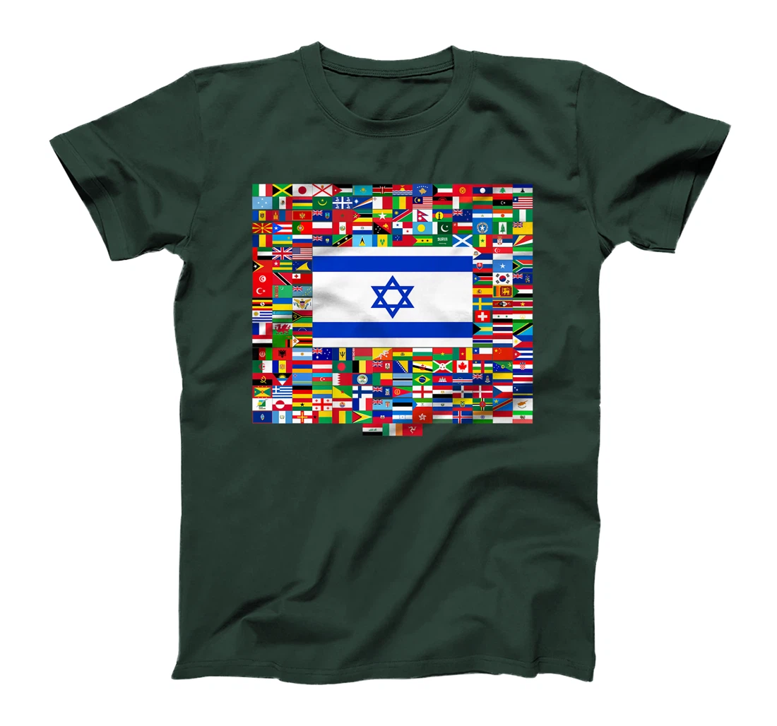 Israel Flag Map - Israel Country Premium T-Shirt