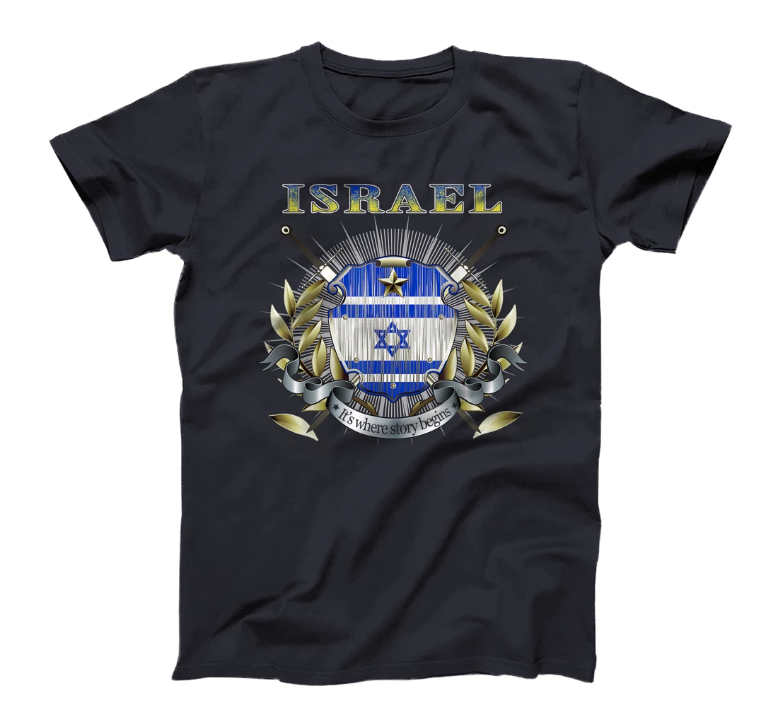 Israel Flag Map - Israel Country T-Shirt