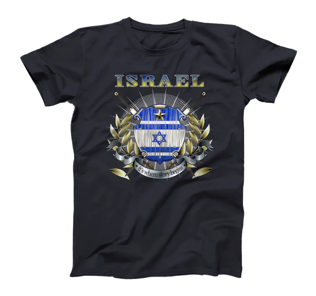 Womens Israel Flag Map - Israel Country T-Shirt