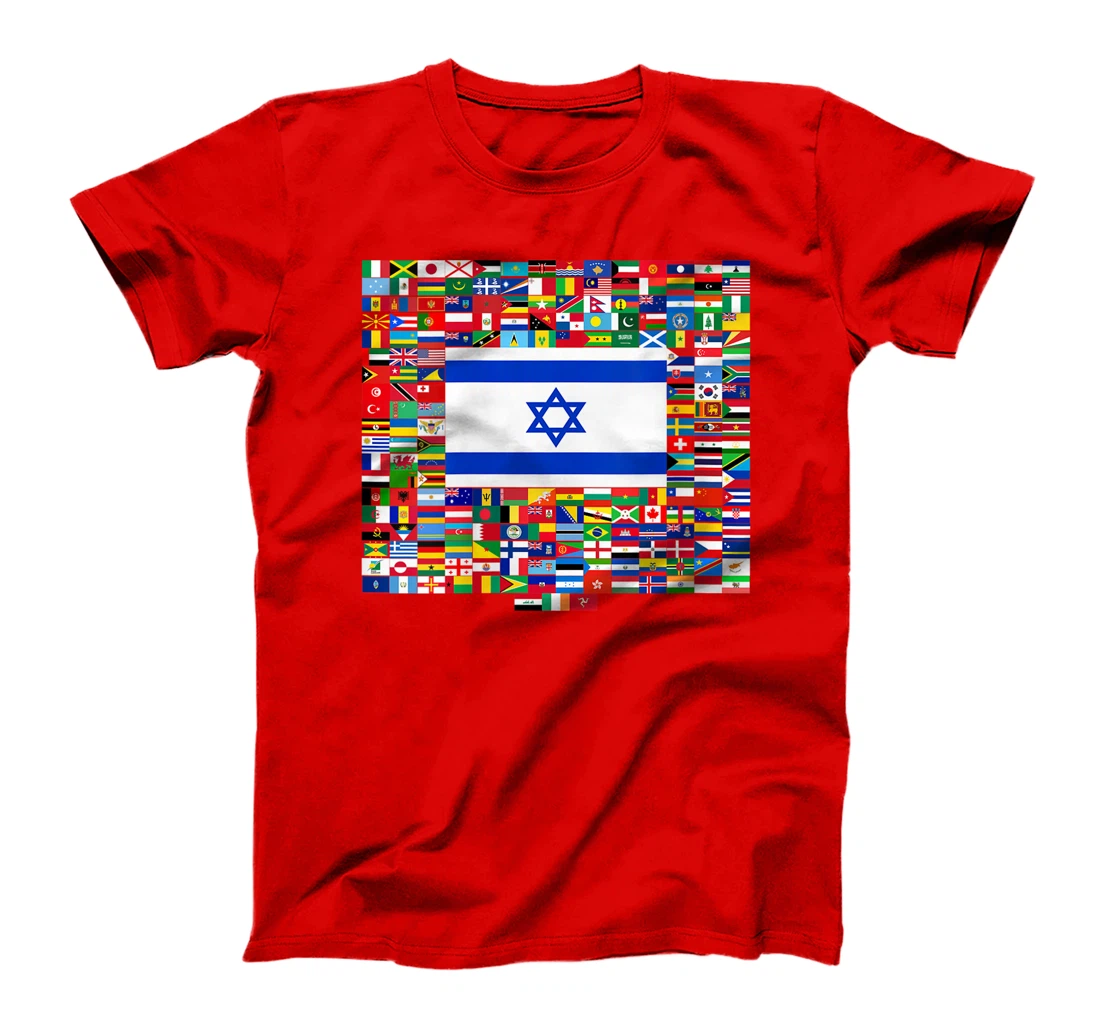 Womens Israel Flag Map - Israel Country T-Shirt