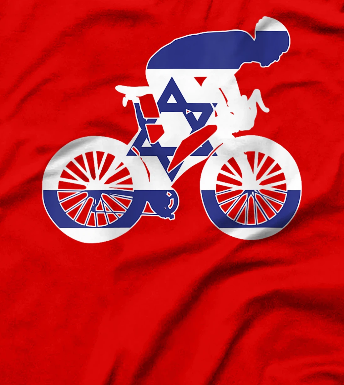 Womens Israel Biker Nation Rider World Flags T-Shirt
