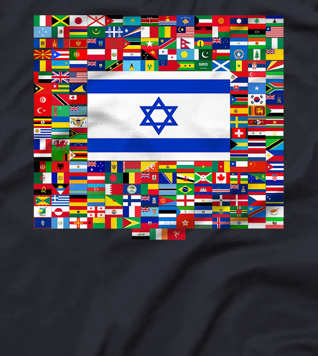 Israel Flag Map - Israel Country Premium T-Shirt