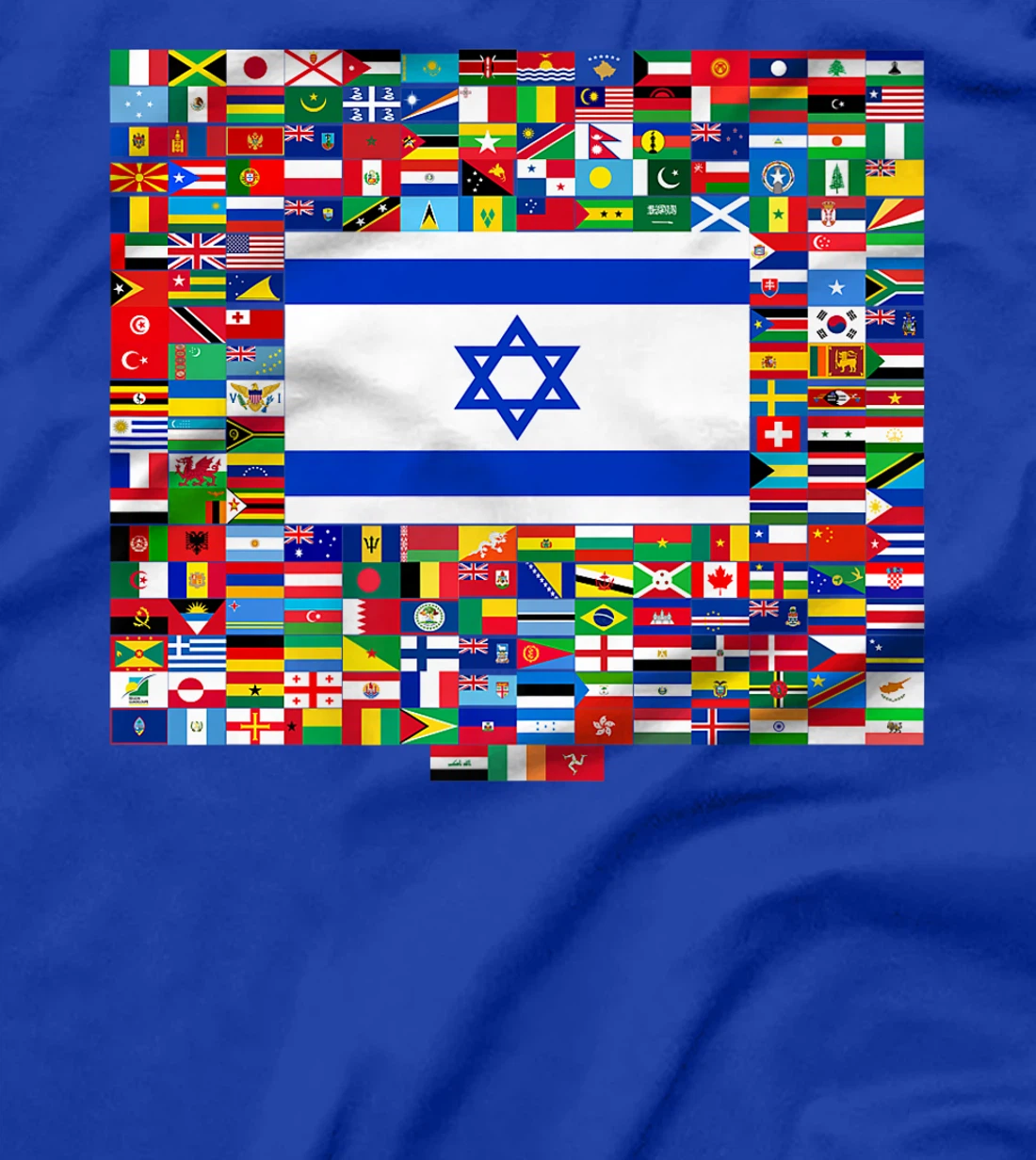 Israel Flag Map - Israel Country Premium T-Shirt