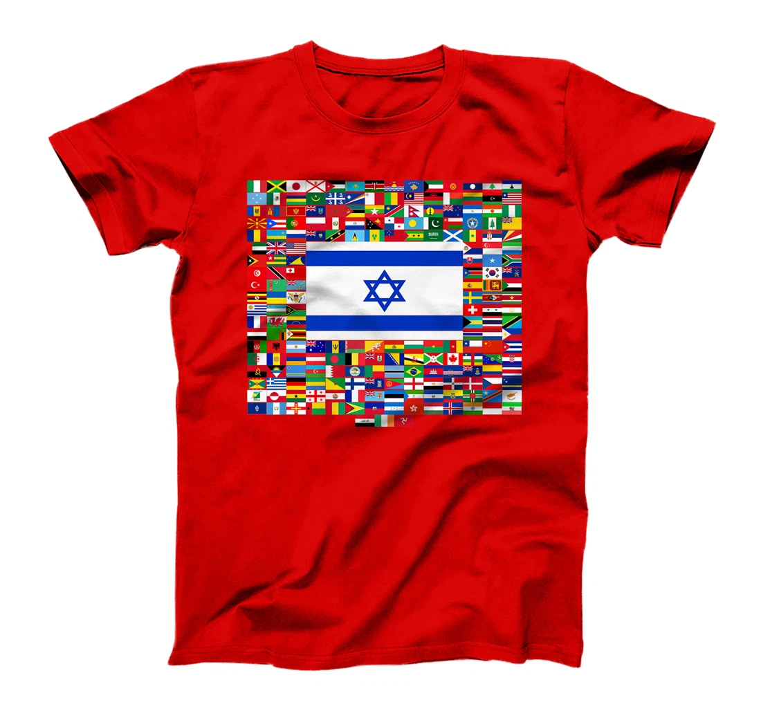 Israel Flag Map - Israel Country Premium T-Shirt
