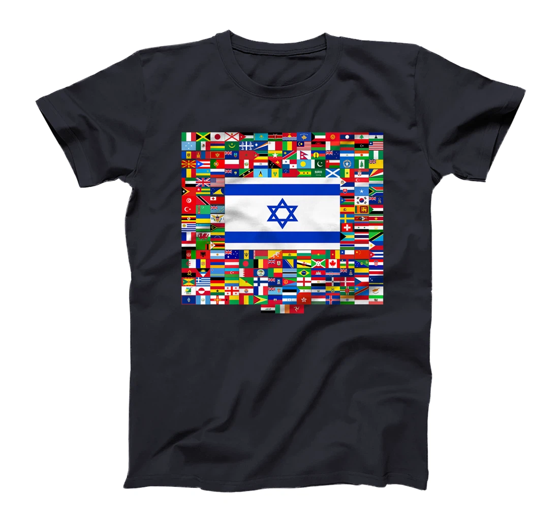 Israel Flag Map - Israel Country Premium T-Shirt