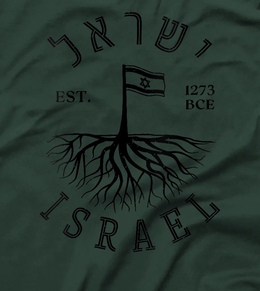 Womens Israel Established Est 1273 Am Yisrael Chai Israel Jewish T-Shirt
