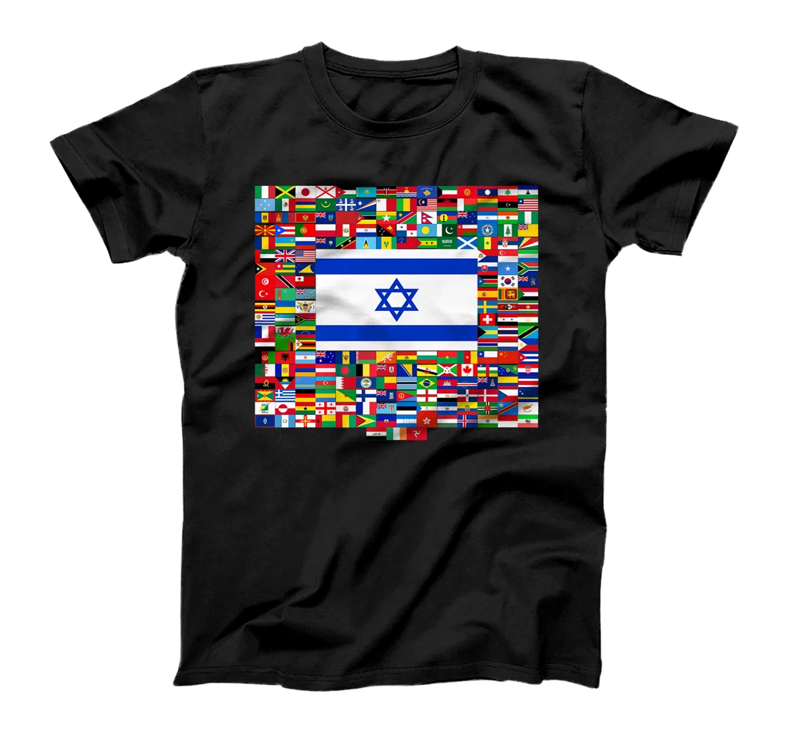 Israel Flag Map - Israel Country Premium T-Shirt