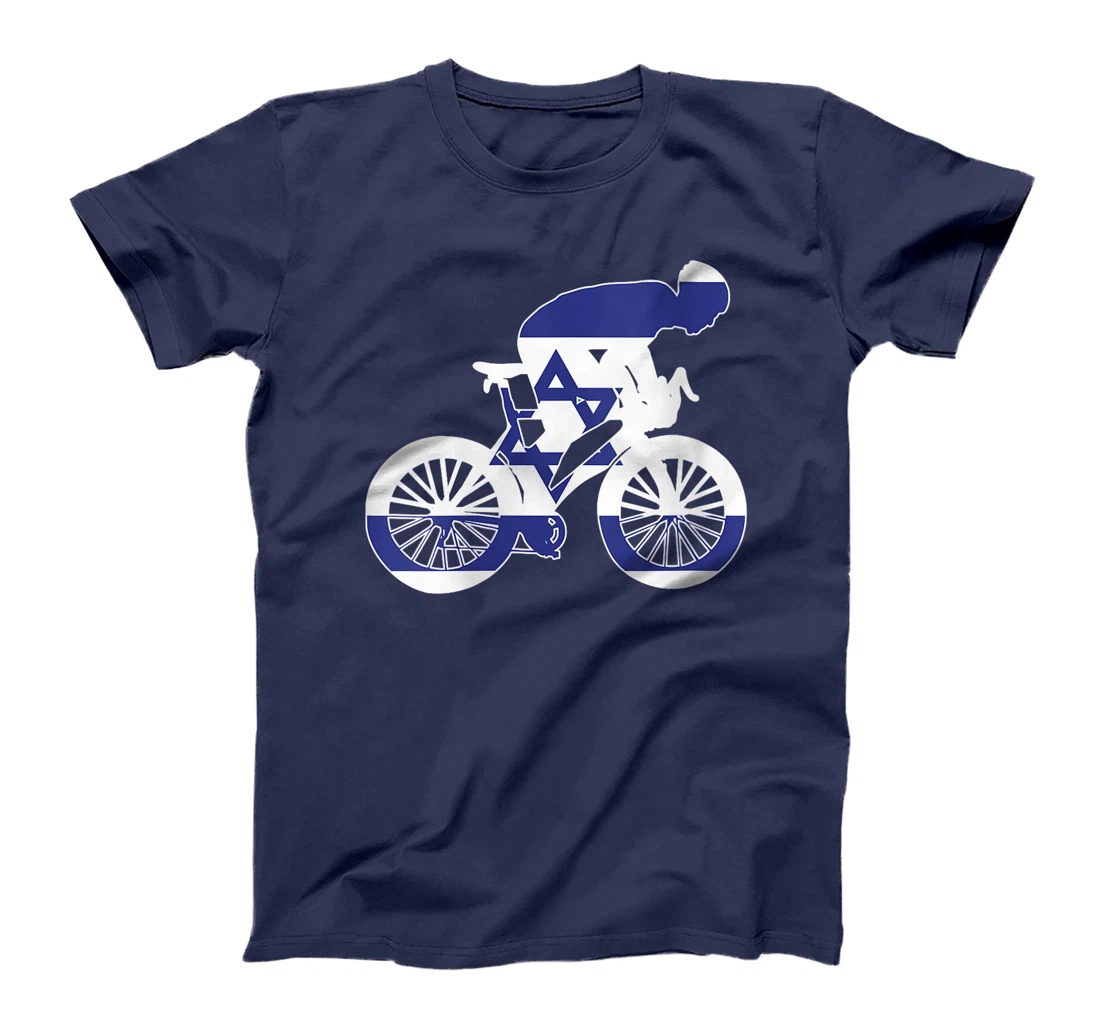 Womens Israel Biker Nation Rider World Flags T-Shirt