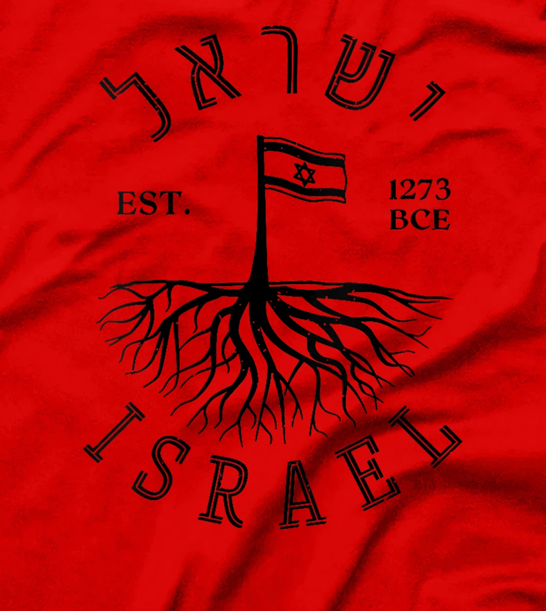 Womens Israel Established Est 1273 Am Yisrael Chai Israel Jewish T-Shirt