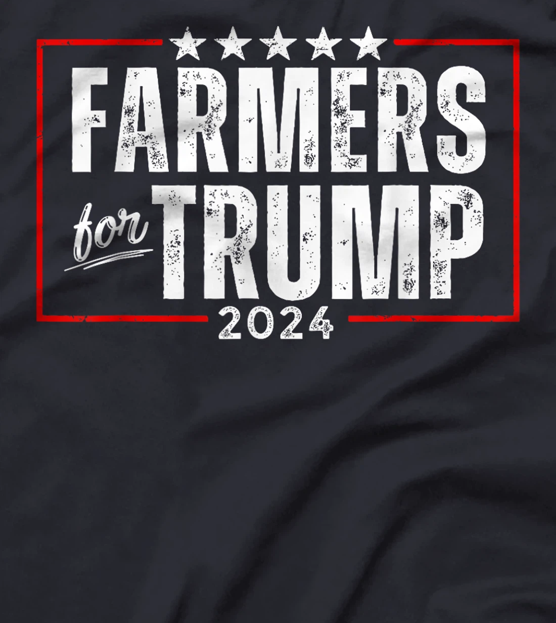 Vintage Farmers For Trump 2024 T-Shirt