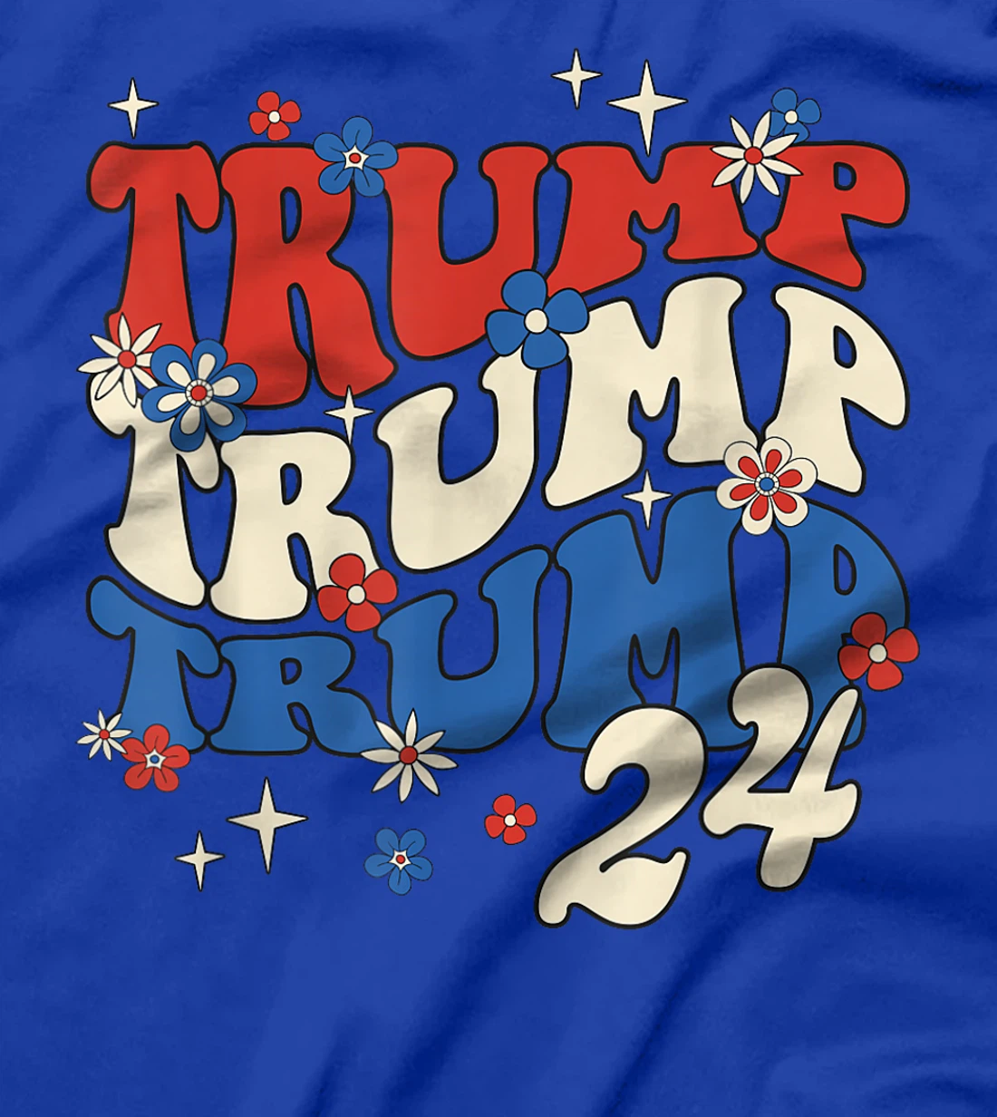 President Trump 24 2024 Groovy Retro T-Shirt