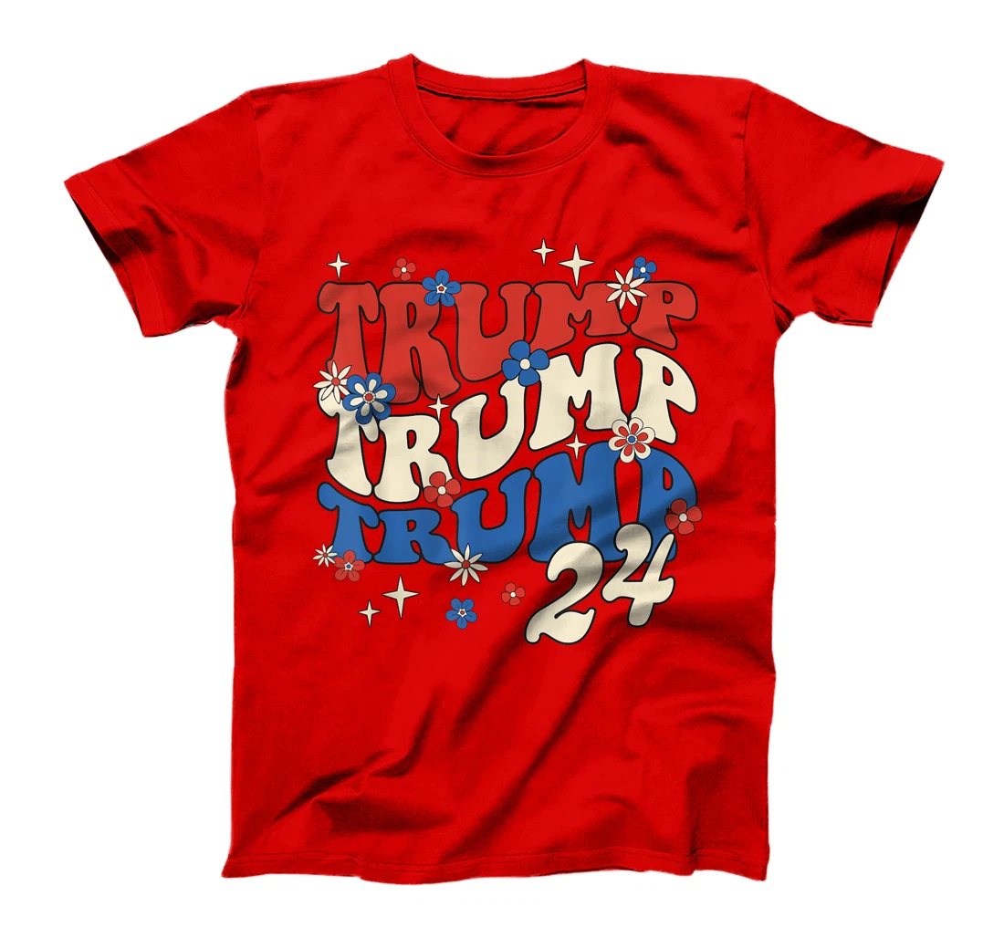 President Trump 24 2024 Groovy Retro T-Shirt
