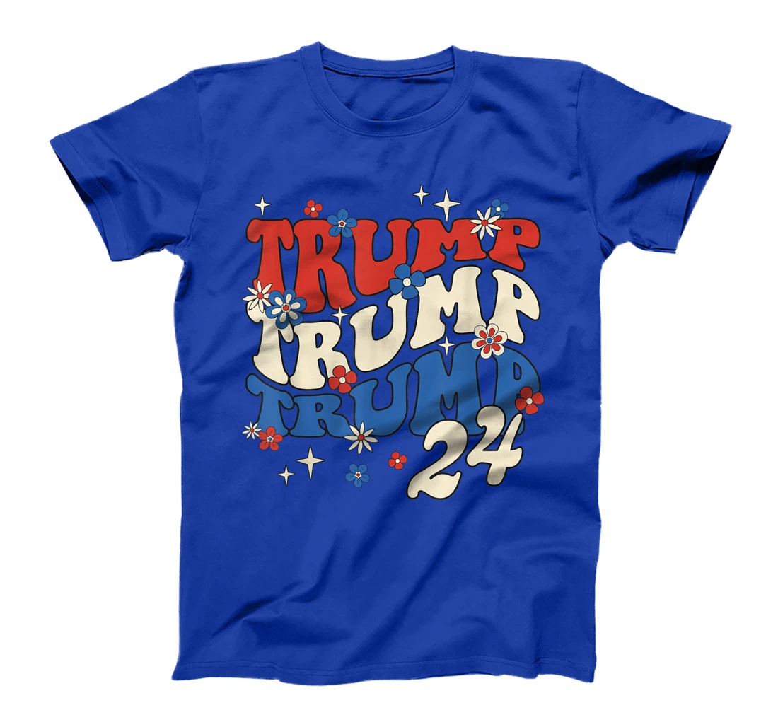 President Trump 24 2024 Groovy Retro T-Shirt