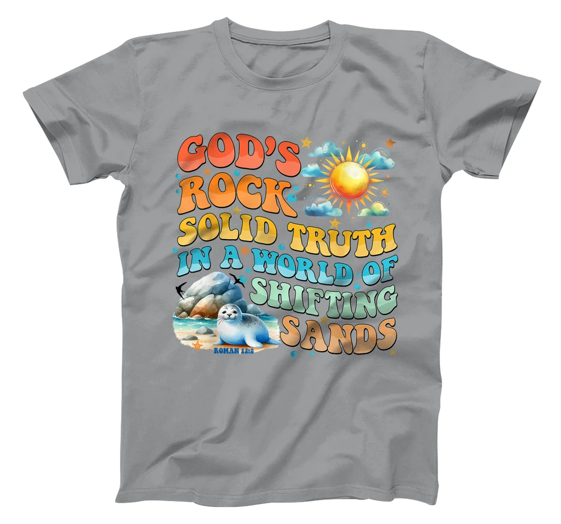 God's Rock Solid Vacation Bible School VBS 2024 Beach Summer T-Shirt