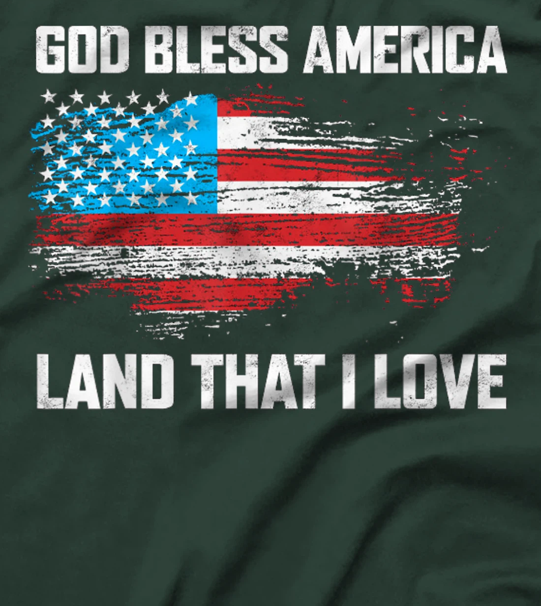 Womens God Bless America Land That I Love Vintage T-Shirt