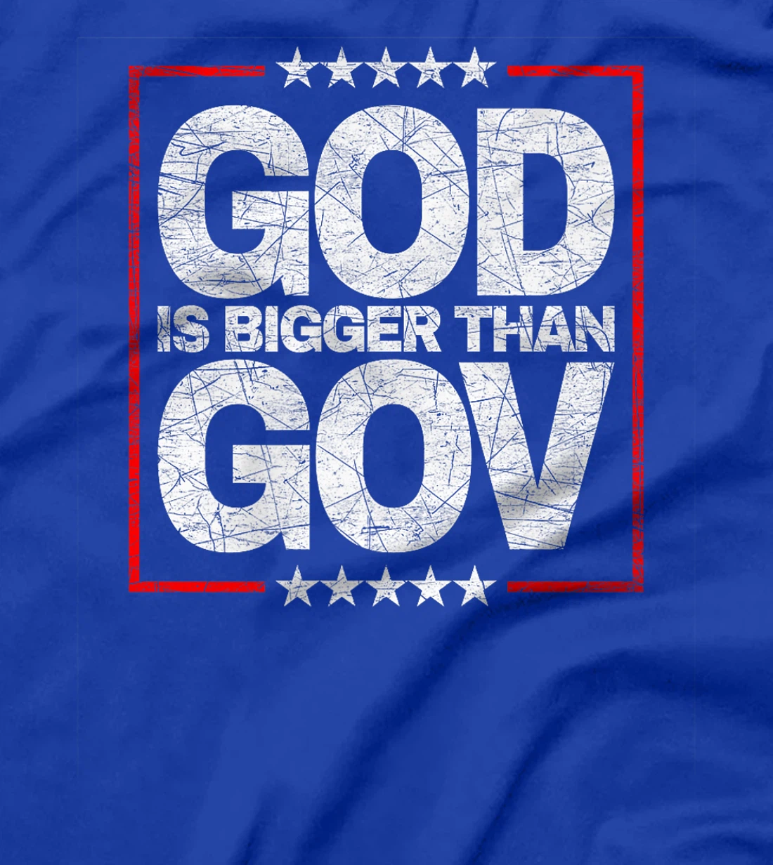 Anti-Woke Anti-Government God Bigger Than Gov Premium T-Shirt