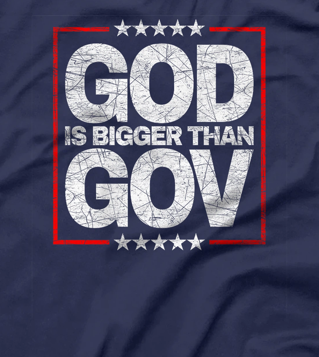 Anti-Woke Anti-Government God Bigger Than Gov Premium T-Shirt