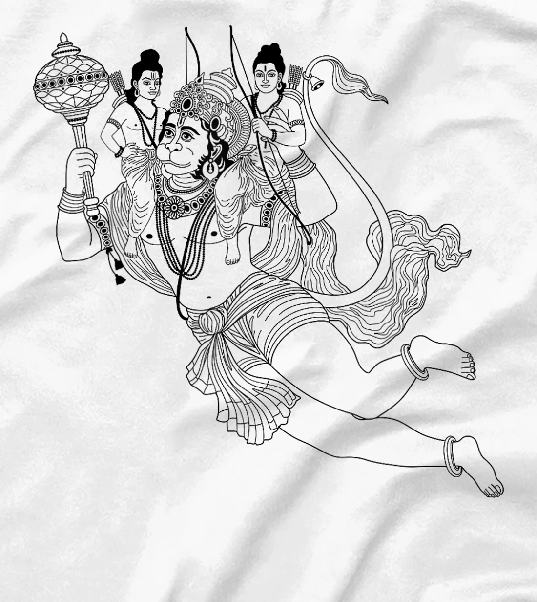 Lord Hanuman Hindu Hinduism God T-Shirt