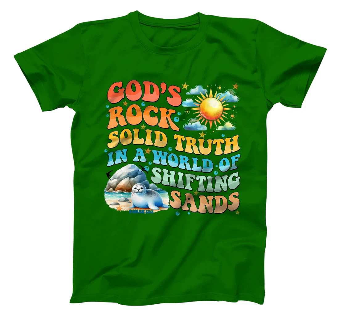 God's Rock Solid Vacation Bible School VBS 2024 Beach Summer T-Shirt