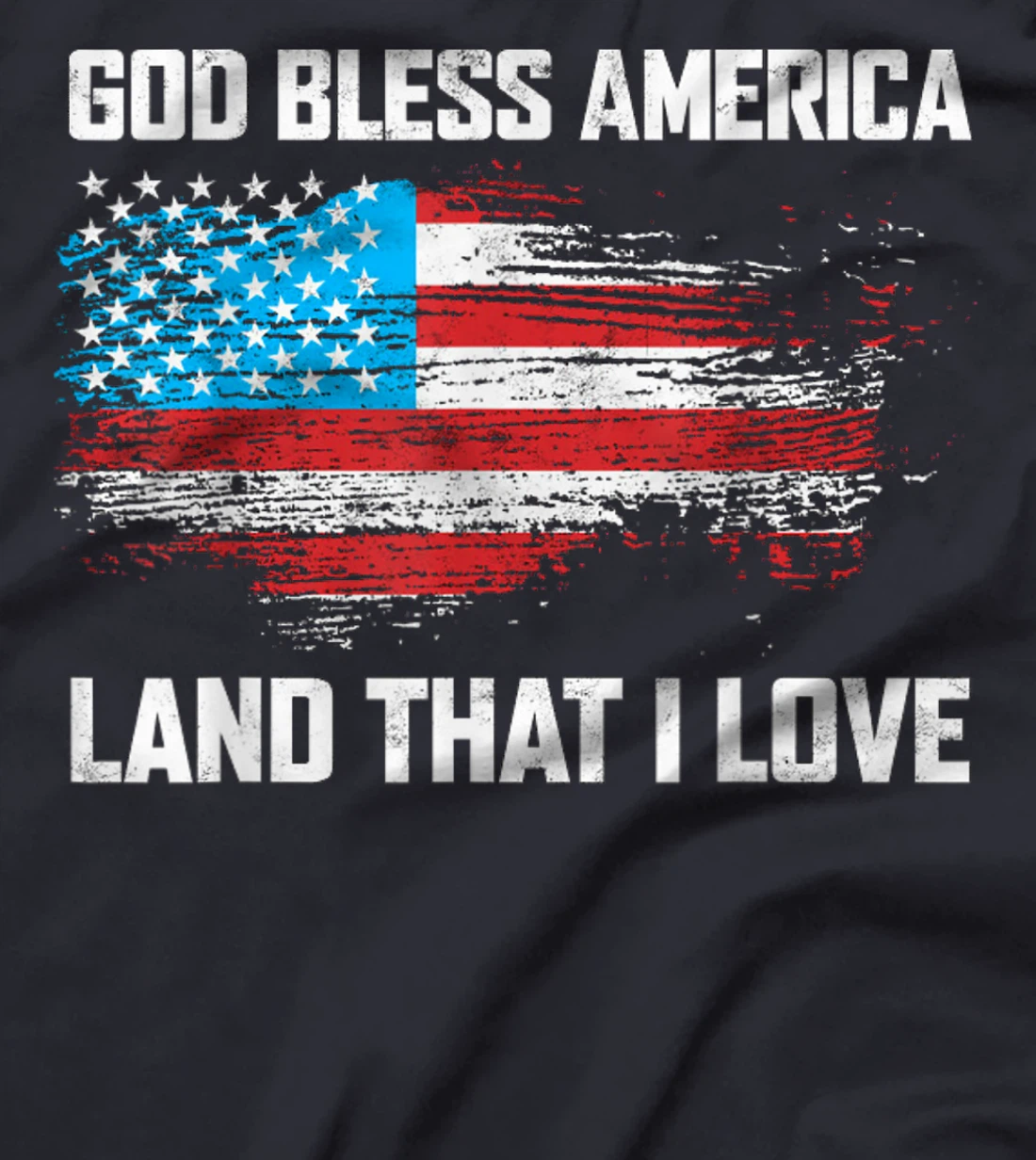 Womens God Bless America Land That I Love Vintage T-Shirt