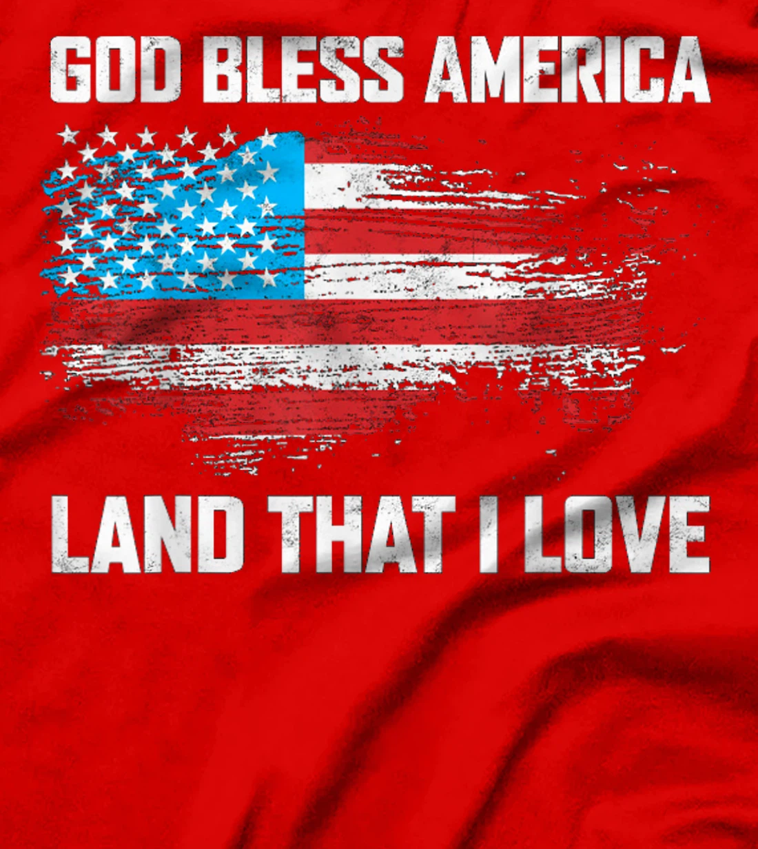 Womens God Bless America Land That I Love Vintage T-Shirt