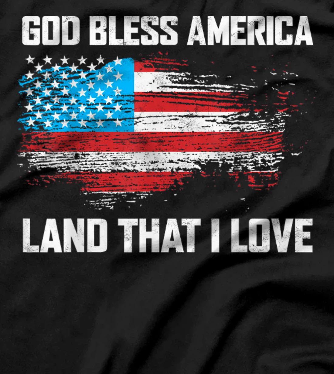 Womens God Bless America Land That I Love Vintage T-Shirt
