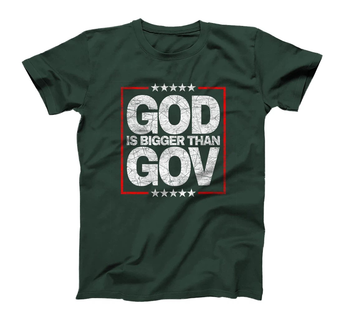 Anti-Woke Anti-Government God Bigger Than Gov Premium T-Shirt