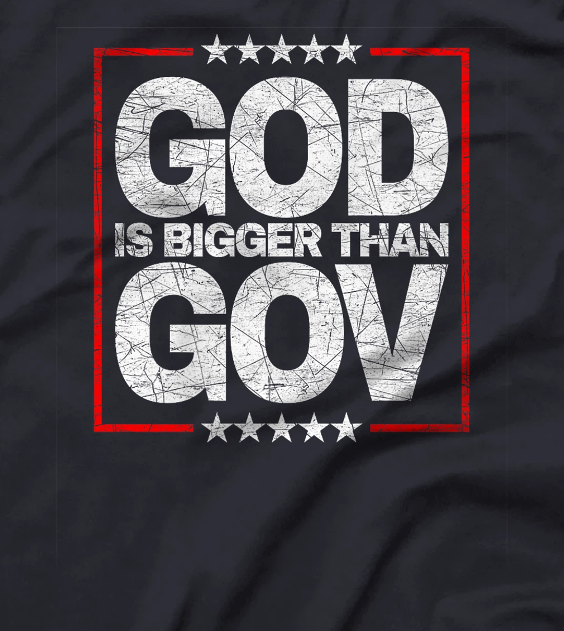 Anti-Woke Anti-Government God Bigger Than Gov Premium T-Shirt