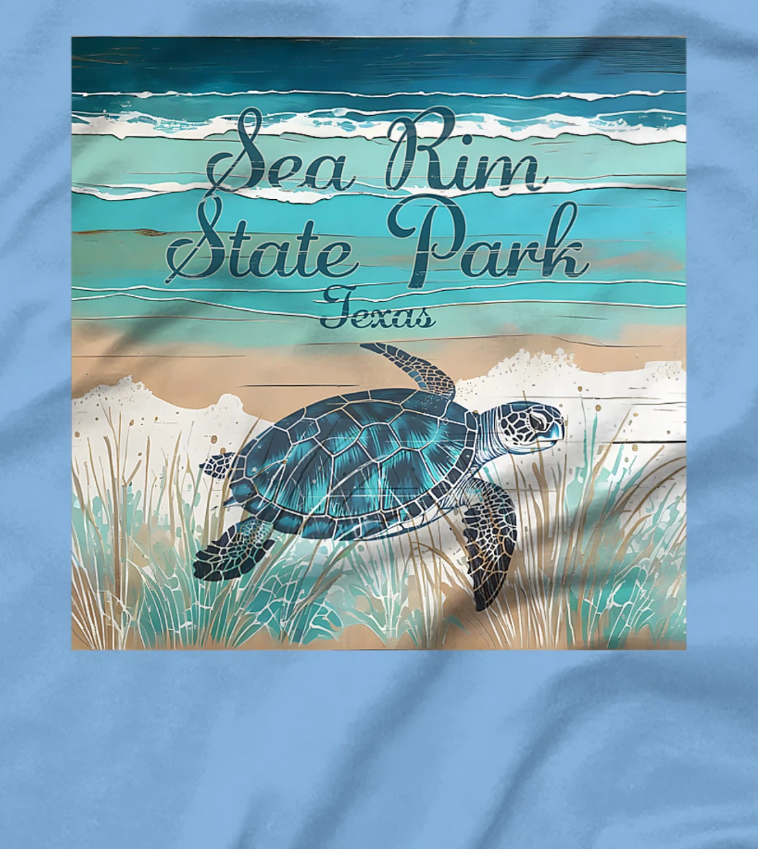 Sea Rim State Park Texas Sea Turtle Beach Coastal Decor Premium T-Shirt